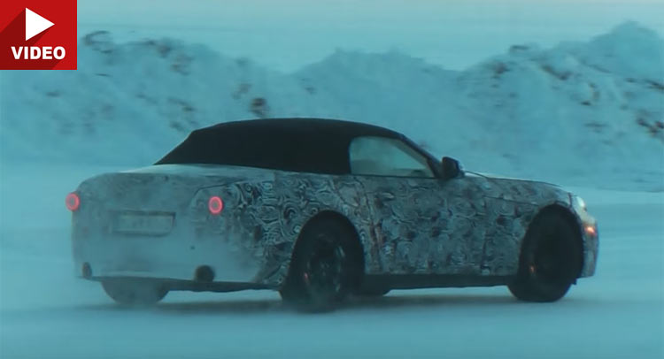  Upcoming BMW Z5 Roadster Spied Sliding In The Snow