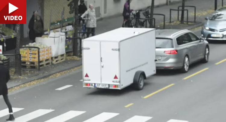  VW Has Norwegians Scratching Their Heads With Passat Trailer Driving Backwards