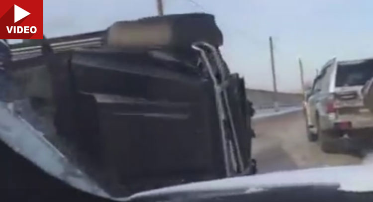  Brabus G63 AMG 6×6 Proves It’s Not Invincible, Flips Over In Russia