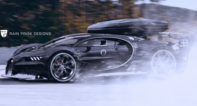  A Bugatti Chiron For …Skiing?