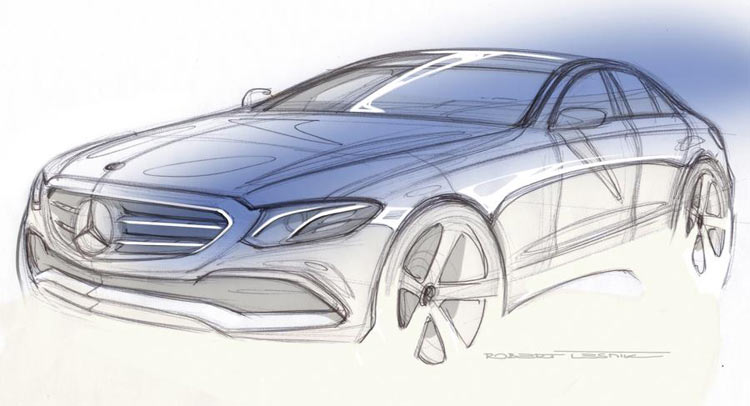 2017 Mercedes-Benz E-Class Official Design Sketch