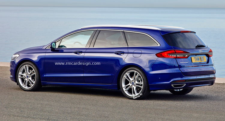  Restyled Ford Fusion Gets Rendered As Mondeo Estate