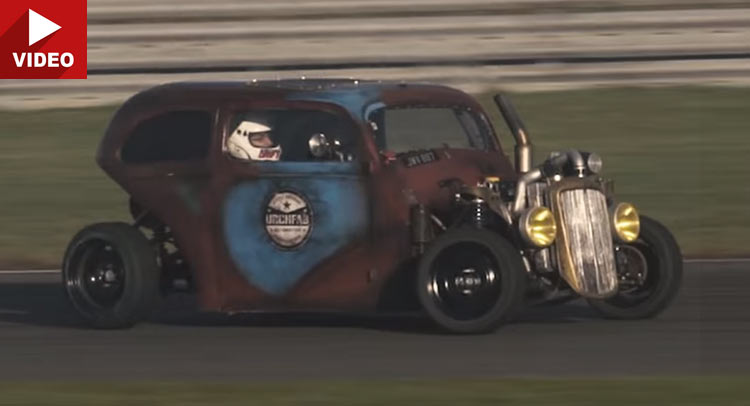 Man Transforms A Ford Anglia Into A Saab-Powered Drift Machine