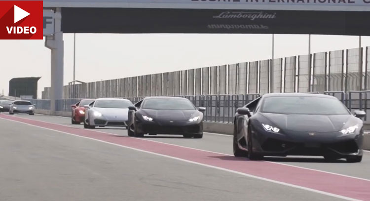  Lamborghini’s RWD Huracan Arrives In Qatar, Drifts On The Track