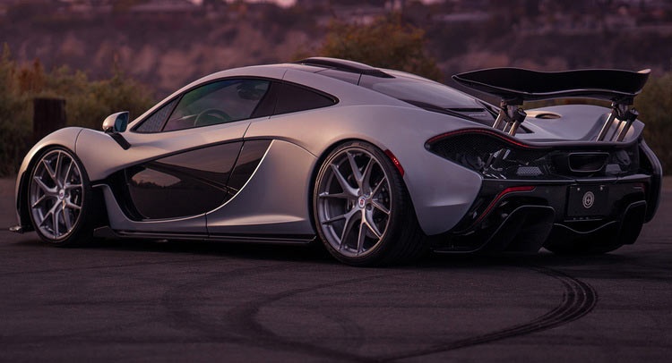  McLaren P1 On Brushed Dark Clear Wheels
