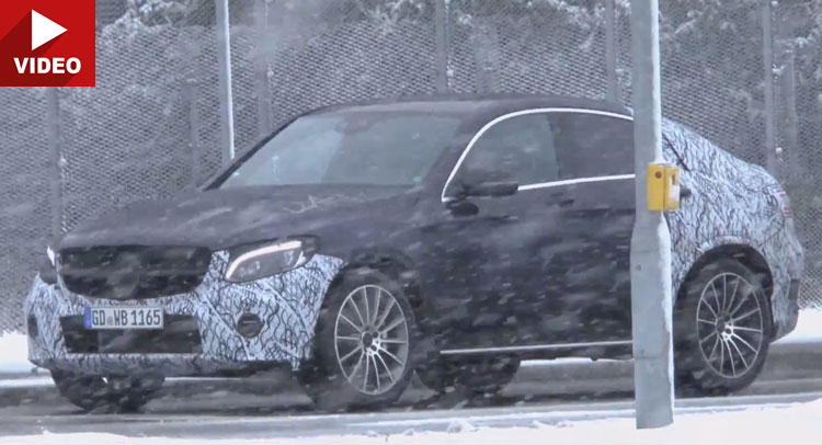 New Mercedes-Benz GLC Coupe Scooped Out In The Open