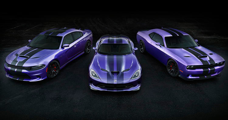  2016 Dodge Hellcats Gain Exclusive Stripes, Plum Crazy Paint Availability Extended