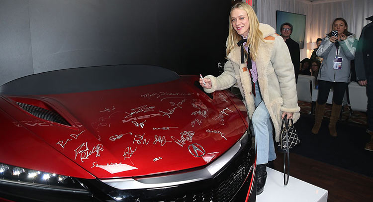 You Can Own A Celebrity Signed 2017 Acura NSX Hood