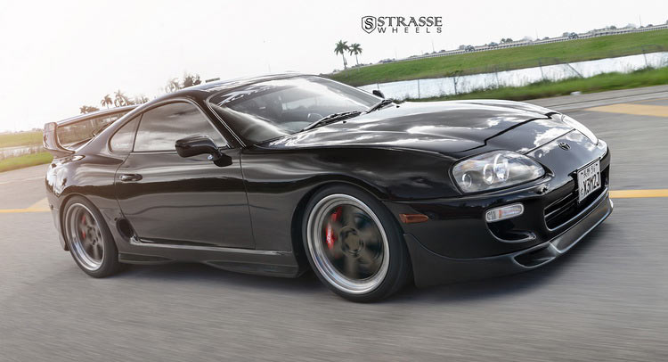 Toyota Supra On Satin Bronze Rims Take Us On a Trip Down Memory Lane