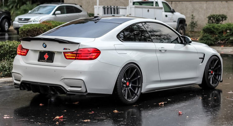 Alpine White BMW M4 Surrounded By Vorsteiner Bits