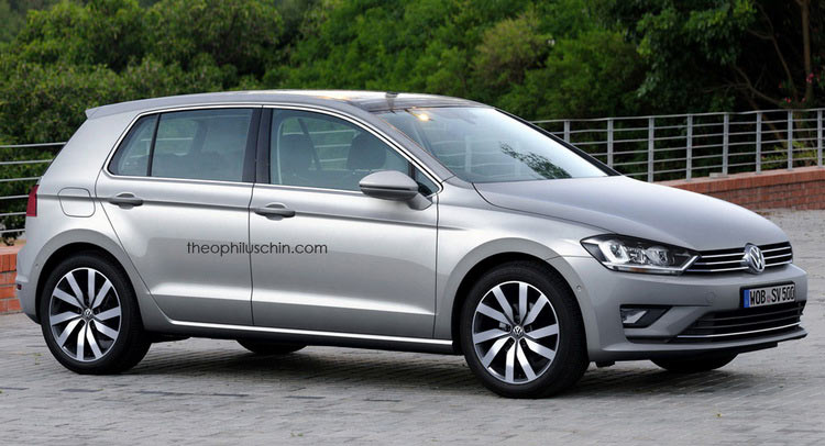  VW Golf Mk8 Rendering Is Plausible Enough