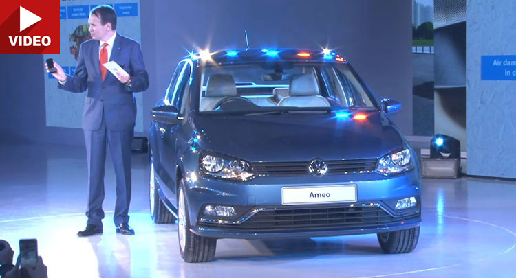  Volkswagen Ameo Compact Sedan Revealed In India