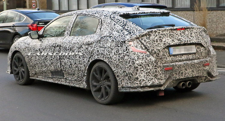  Honda’s 2017 Civic Hatch Caught Undercover; Could Be The Si Or Type S