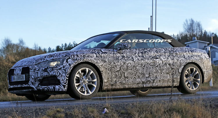  We Spy Audi’s New A5 Cabrio; Sticks With The Same Top And Design