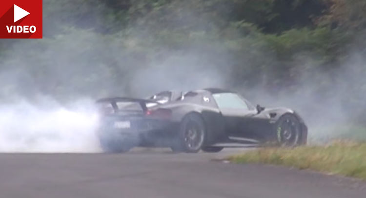 Porsche 918 Spyder Is An All-Wheel Drive Donut Master