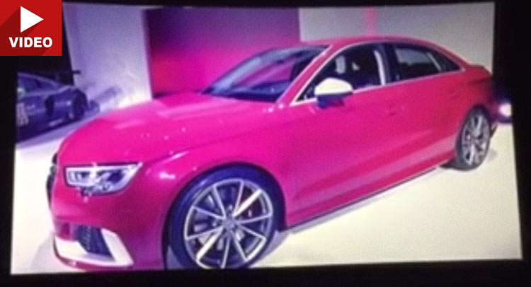 New Audi RS3 Sedan Makes First Video Appearance, Gets 2.5L Turbo