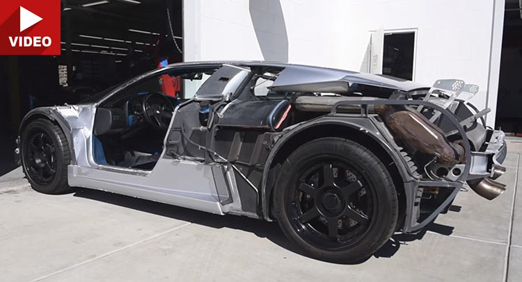 Bugatti EB110 Stripped Off Its Body Panels Looks Like A Transformer