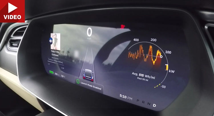  Tesla Model X P90D Owner Shows Off Insane Acceleration Times