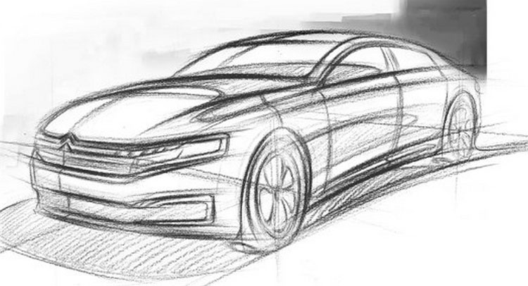 China Girl: Citroen C6 Teased Through Design Sketch