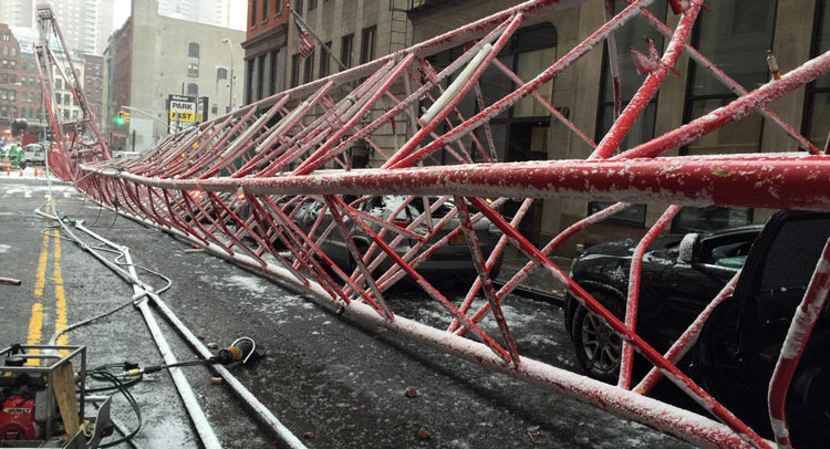  Video Shows 15-Story Crane Collapsing On NYC Street, Leaving 1 Dead, Several Injured