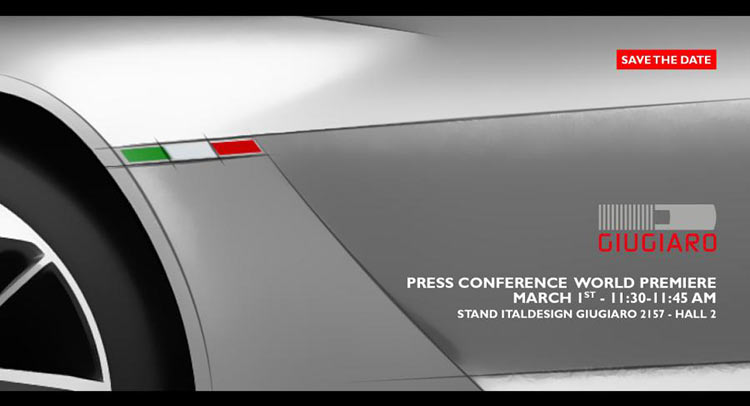  Italdesign Giugiaro Teases Mystery Car For Geneva