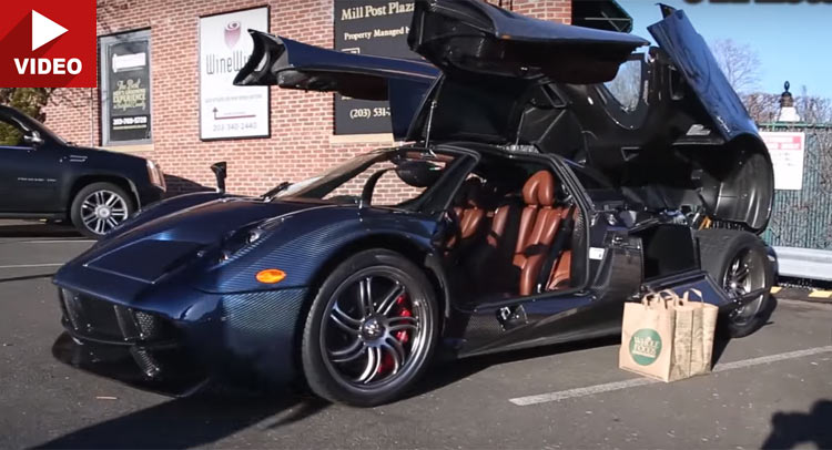 Pagani Huayra Goes Grocery Shopping In The US