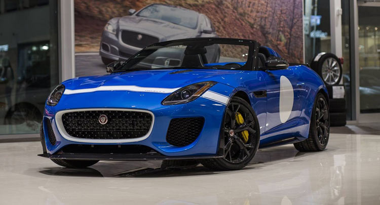  Stunning Blue Jaguar F-Type Project 7 Touches Down In Canada