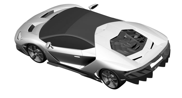 Official Lamborghini Patents Likely Showing Centenario Special
