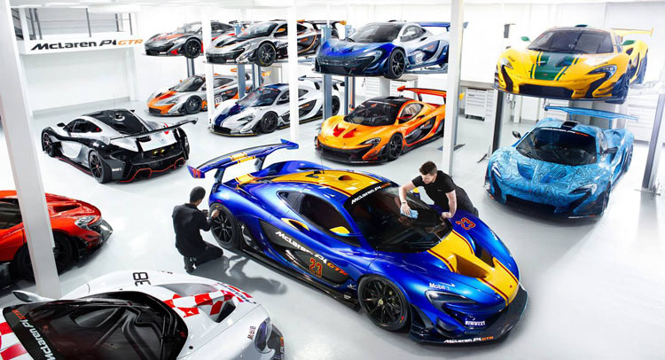 McLaren Drops Incredible Pictures Showing 12 P1 GTRs In Workshop