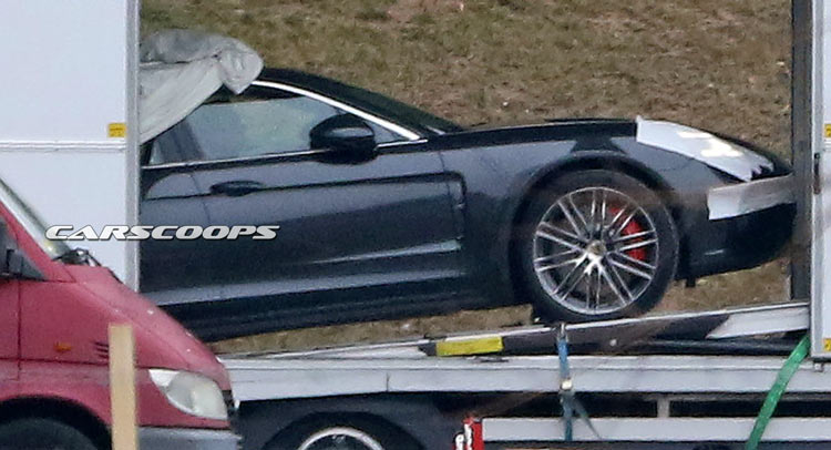  Surprise! New 2017 Porsche Panamera Peeks Out Virtually Undisguised