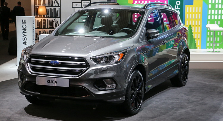 Facelifted Ford Kuga Shows Up In Barcelona, Gains New 120PS 1.5L Diesel And SYNC3