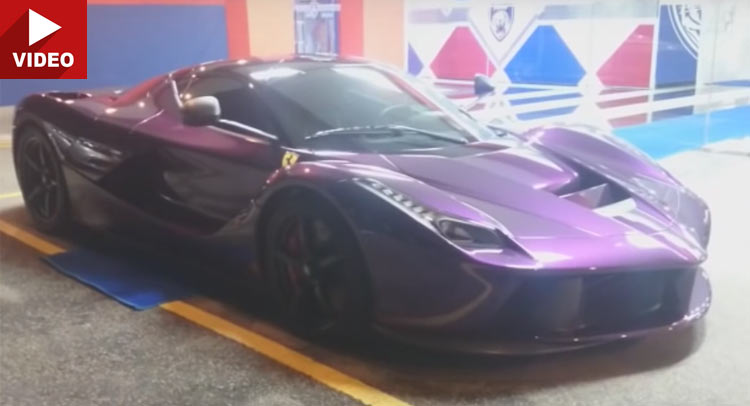  This Metallic Purple LaFerrari Is Owned By A Malaysian Prince