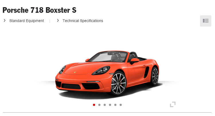  Porsche 718 Boxster Configurator Goes Online