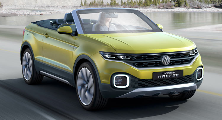  VW T-Cross Breeze Concept Is A Topless Juke-Sized Crossover