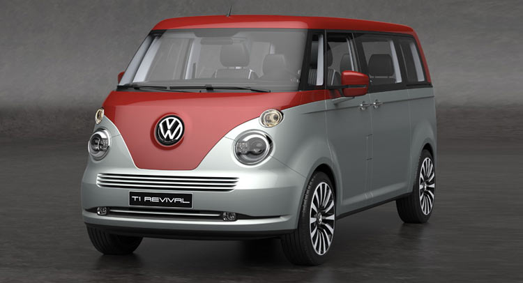  VW T1 Microbus Revival Concept Envisioned On T6 Platform
