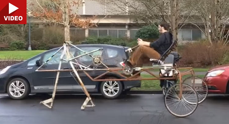  This Walking Bike Is The Most Hilarious Way To Arrive To University