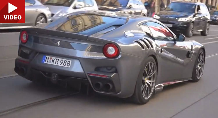 Ferrari F12tdf Conquers Munich With Its Monstrous V12