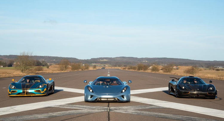  Koenigsegg Regera, One:1 And Agera RS Hit The Track
