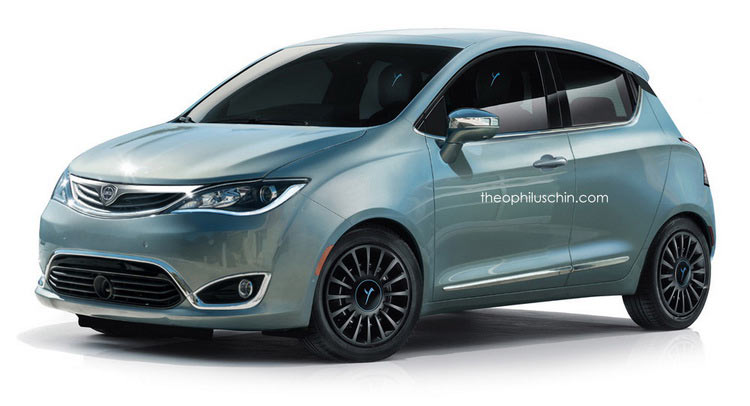 Lancia Ypsilon Rendered Using Chrysler Design
