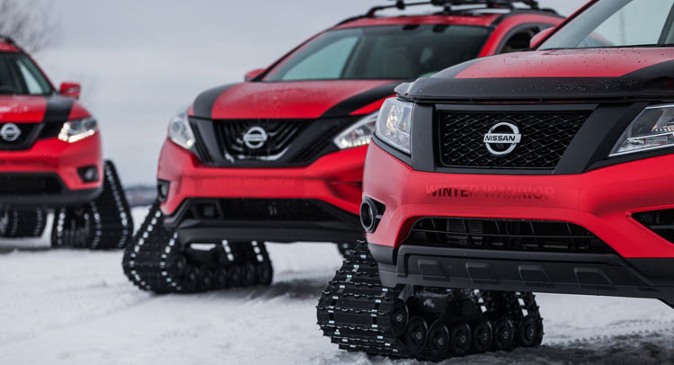  Nissan Pathfinder, Murano And Rogue Get Extreme Snow Transformations