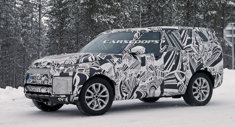 New, Lighter Land Rover Discovery Spotted Playing Out In The Snow