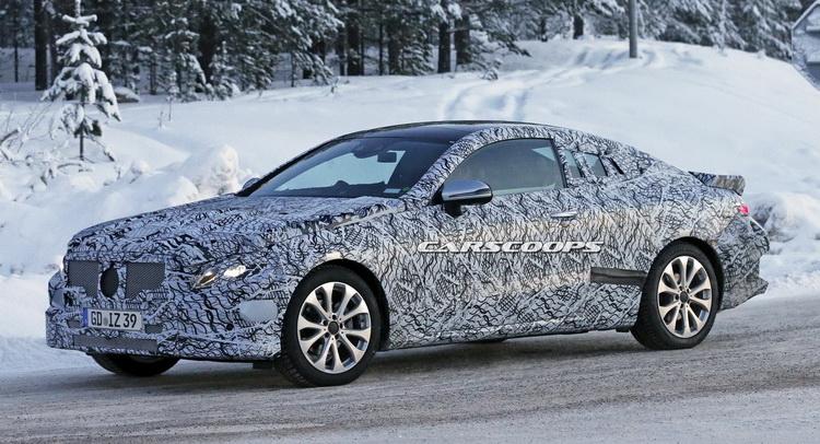  New Mercedes E-Class Coupe Spied, Looks Like Another Take On The Two-Door S-Class