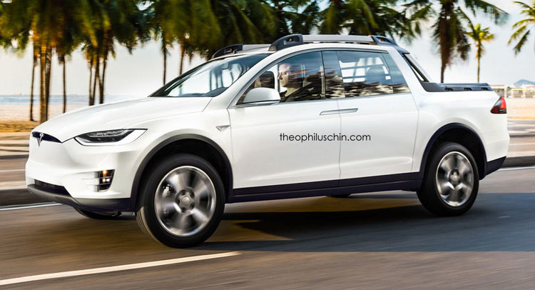 Think Before You Laugh At This Tesla Pickup Render
