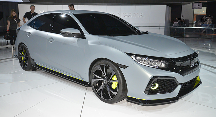  Honda Hatches 2017 Civic Prototype At New York