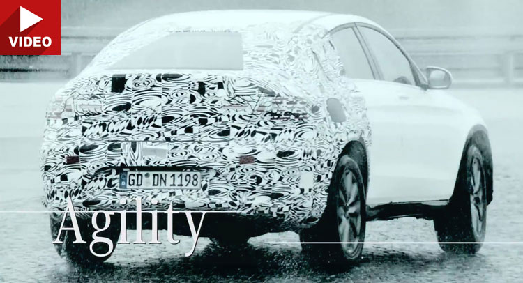  Mercedes Confirms GLC Coupe For New York; Shows It Going Sideways In New Teaser