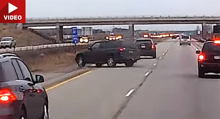  PRINSES-Plated Tailgater Gets A Nasty Brake Check And Crashes