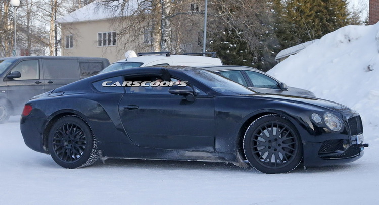  New Sleeker Bentley Conti GT Spotted Again During Winter Testing
