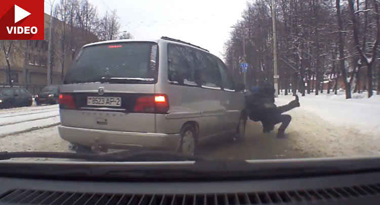  Belarus Cop Saves Teen From Getting Run Over
