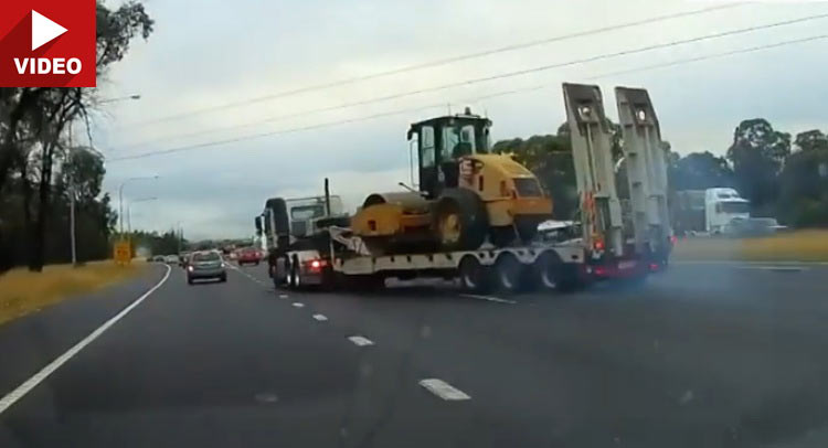  Truck Plows Through Highway Traffic Jam Down Under