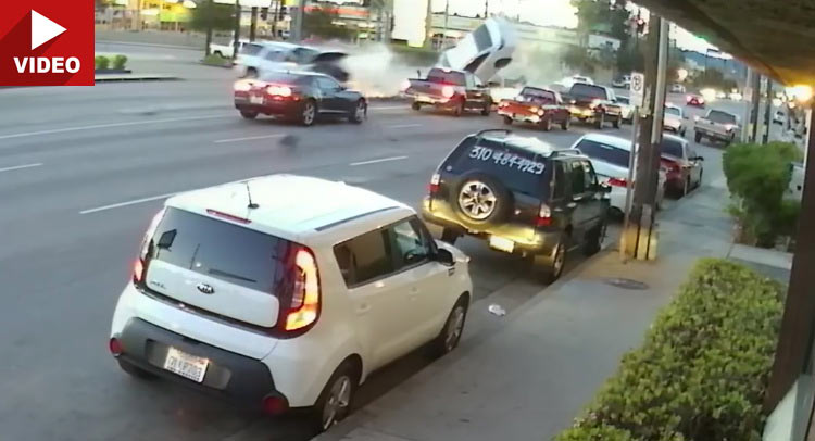 Terrifying High-Speed Crash In LA Sends 5 To The Hospital